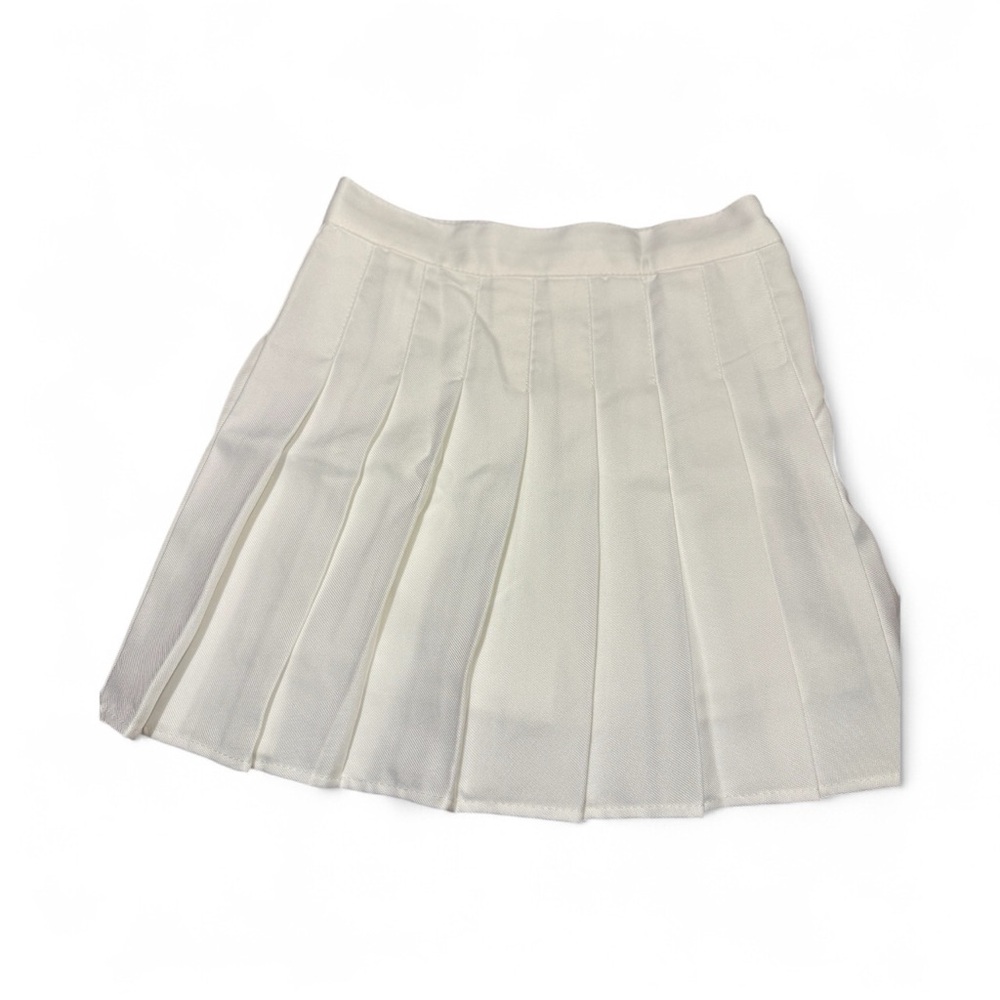 Xs woman's white plated tennis/ cos play/ active short/skirt